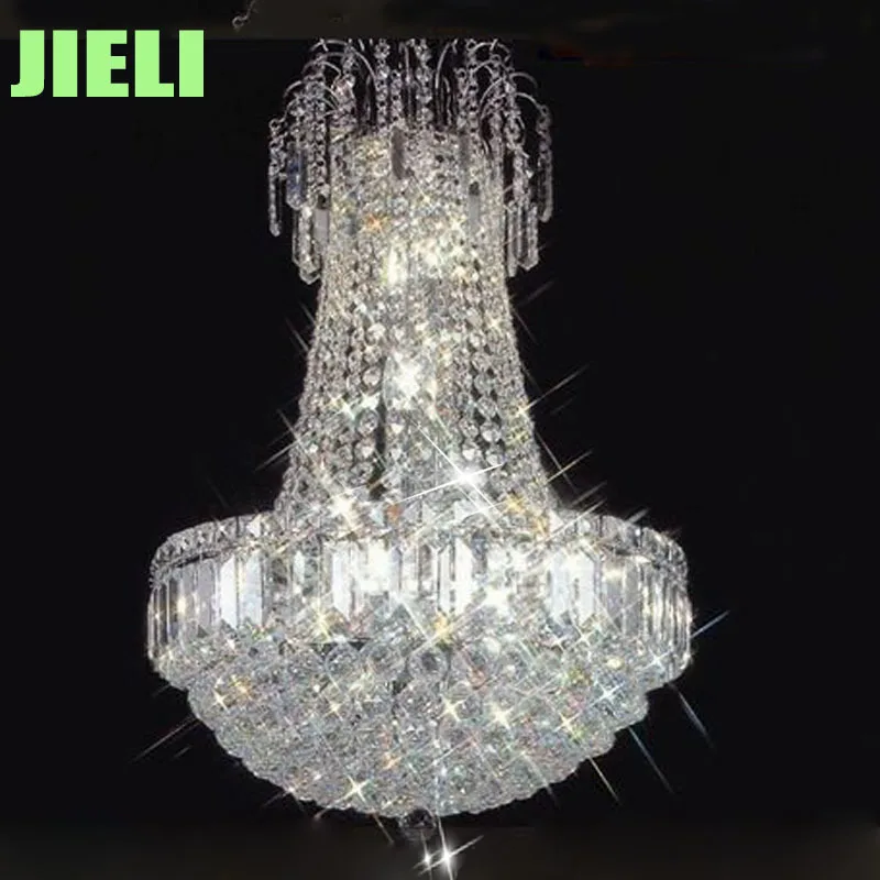 

Free Shipping Traditional Silvery Or Golden Crystal Pendant Lamp W430*H700mm Crystal Lamp