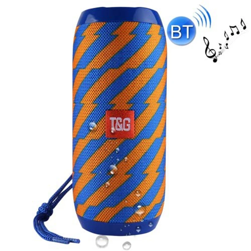 TG117 Bluetooth Outdoor Speaker Waterproof Portable Wireless Column Loudspeaker Box Support TF Card FM Radio Aux Input