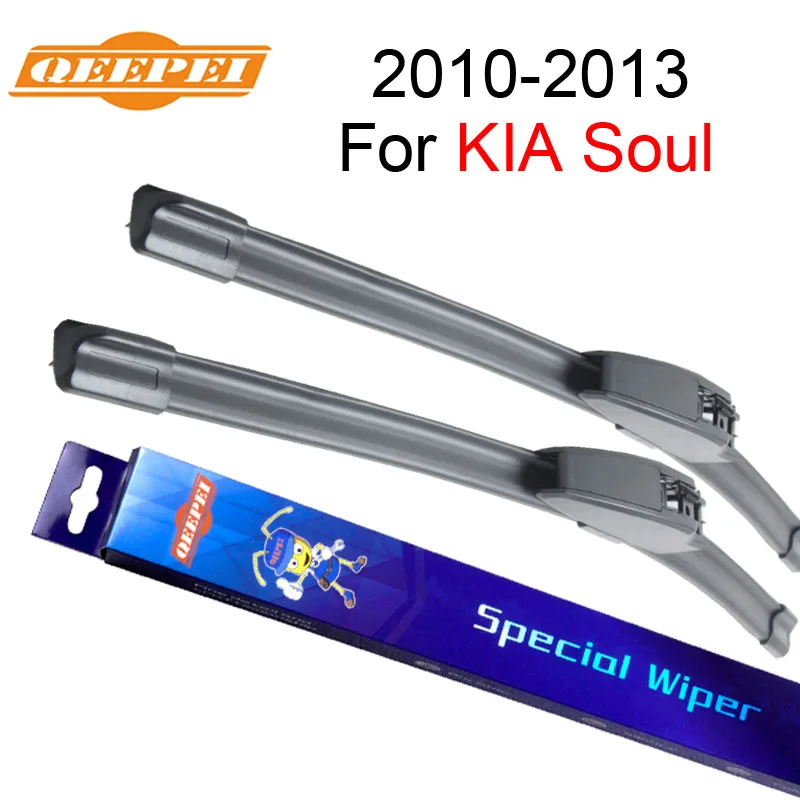 QEEPEI Wiper Blades For KIA Soul 2010 2013 24"+20" High Quality Iso9001