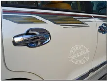 ABS Chrome Car Door Handles Bowl Exterior Door Bowl Cover Trim Car Accessories For Toyota Land Cuiser 200 2006-2015 2016