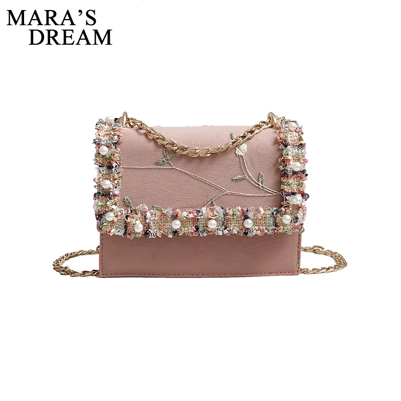 Mara's Dream 2018 модная женская сумка мессенджер с цветочной вышивкой женские сумки