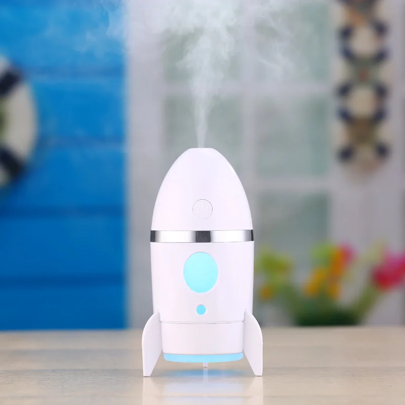

Rocket USB Ultrasonic Air Humidifier Household Mini Air Humidifier Car Air Purifier Essential Aroma Oil Diffuser Water Sprayer