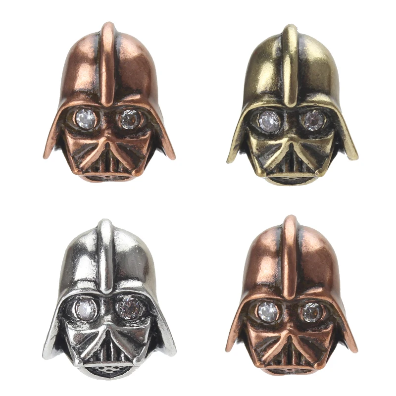 1pc/lot 13*11mm Copper Crystal Zircon Knight Helmet Charms Bracelet Spacer Beads Diy Fashion Jewelry Accessories Finding|helmet charm|charming accessorycharms lot - AliExpress