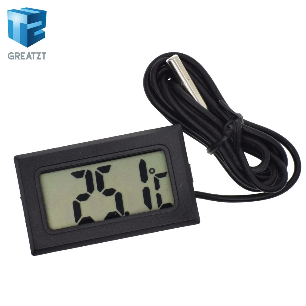 

GREATZT Mini Digital LCD Thermometer Temperature Sensor Automatic Control Fridge Freezer Thermometer tpm-10