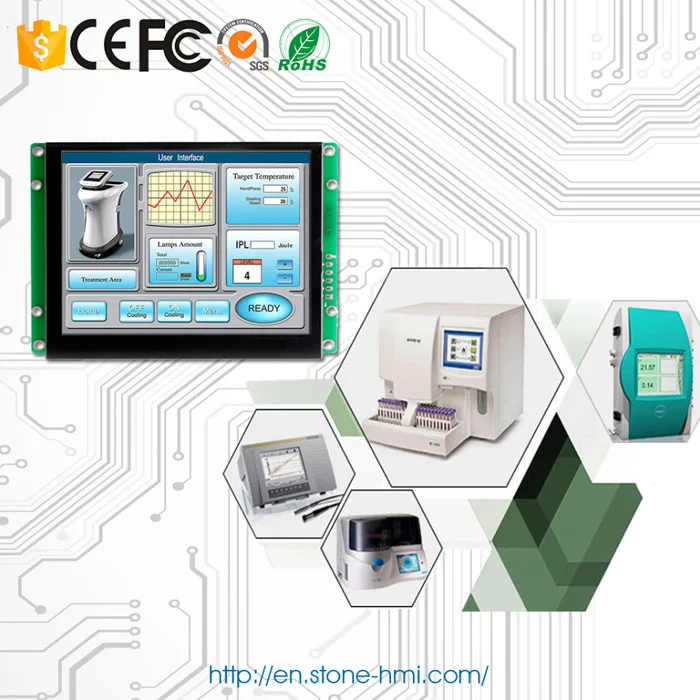 

Industrial Control Solution HMI 4.3 Intelligent LCD TFT Module With RS232/RS485/TTL Interface