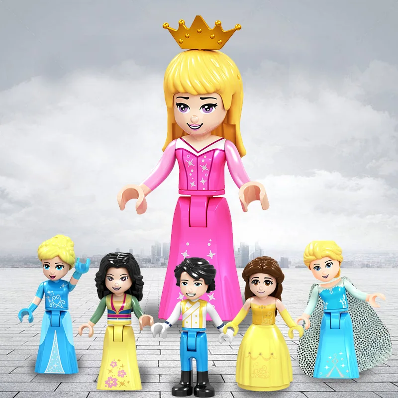 

Playmobil Disneyes series Fairy Godmother Maleficen Compatible Legoings princess Building Blocks Main character: Motorcycle