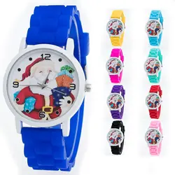 Рождественские подарки детей Цвет модные часы силиконовый ремешок наручные часы Многофункциональный наручные часы Прекрасный ^