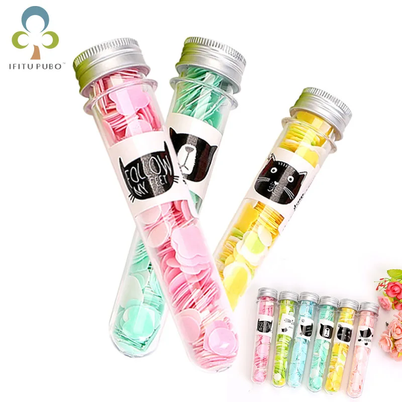 1 Tube Convenient Bath Soap Paper Outdoor Hand Dish Travel Bottled Toilet One-off Test tube Floral type LXX | Дом и сад