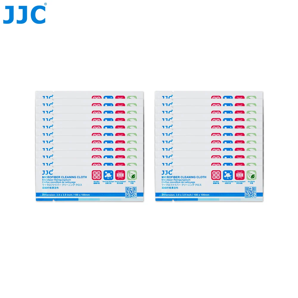 JJC CL-C22 22 шт./лот протирочные салфетки из микрофибры для объектива камеры, смартфона, планшета, Kindle, очков, часов, ювелирных изделий