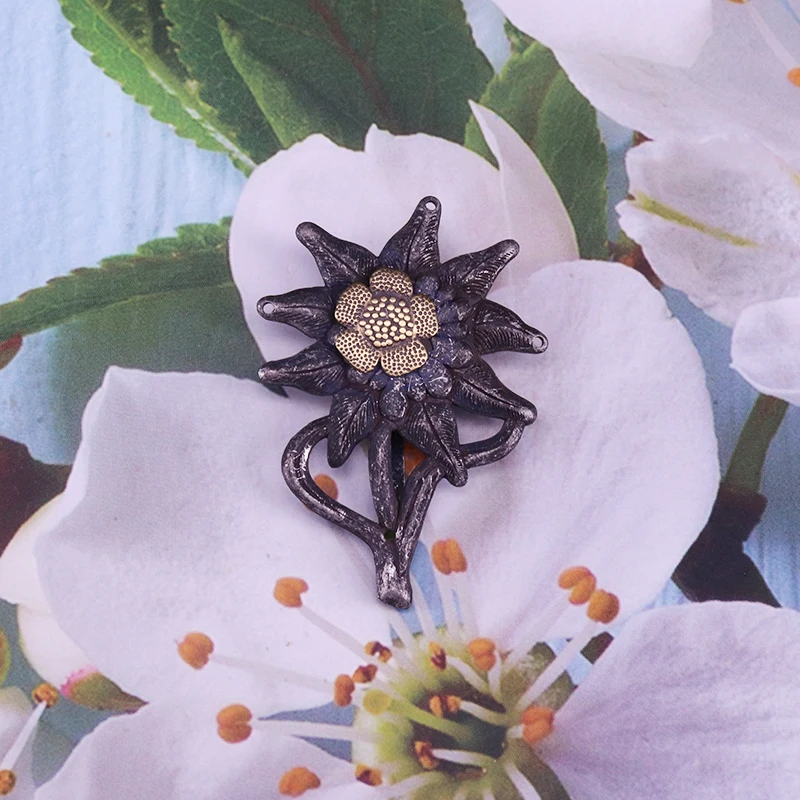 WW2 Немецкий значок edelweiss винтажный Deutsche wehrmacht ювелирные изделия для мужчин