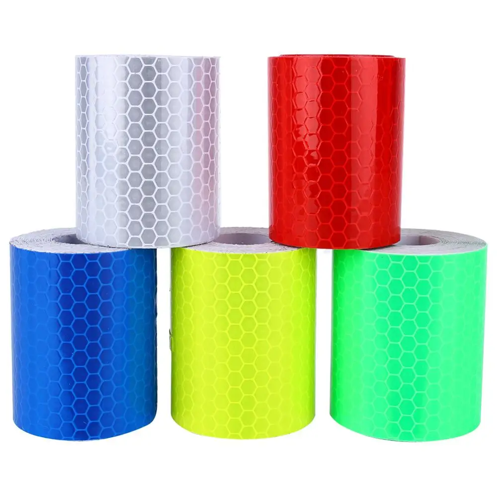 

5cmx3m Reflective Bicycle Stickers Adhesive Tape Super Strong PVC red white reflective adhesive Repair Tape Stickers For Bike