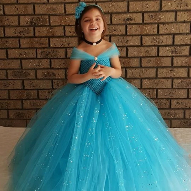 blue tutu dress girl