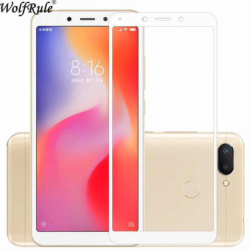 Стекло для Xiaomi Redmi 6A защита экрана закаленное стекло с полным покрытием пленка