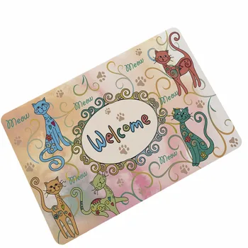 

Children's Cartoon Ultra-thin Absorbent Non-slip Rubber Floor Mats Doormat Bedroom Living Room Mats Bathroom Door Sliding Mats