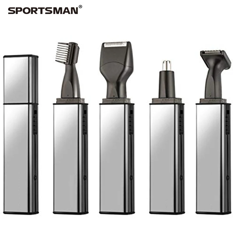 

Sportsman 4 in 1 Nose Hair Trimmer Rechargeable Men Razor Beard Trimmer Portable Eyebrow Trimmer Safe Stainless Steel Face Care