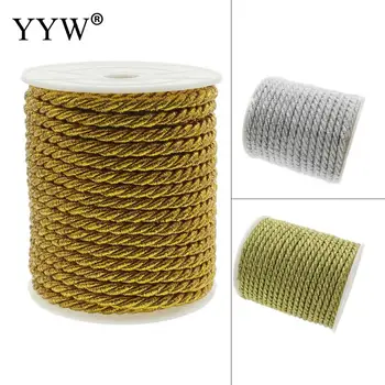 

20Yards Two Tone Purl nylon Cord 5mm Chinese Knot Macrame Cord Thread Cord for DIY Necklace Bracelet Making