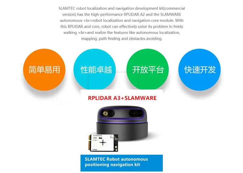 SLAMTEC RPLIDAR A3 lidar+ SLAMWARE SLAM автономный Навигационный Комплект для локализации