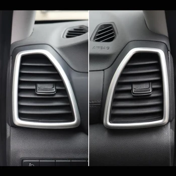 

For Hyundai Tucson 2019 ABS Matte/Carbon fibre Car left and right air outlet Cover Trim Car Styling Accessories 2pcs