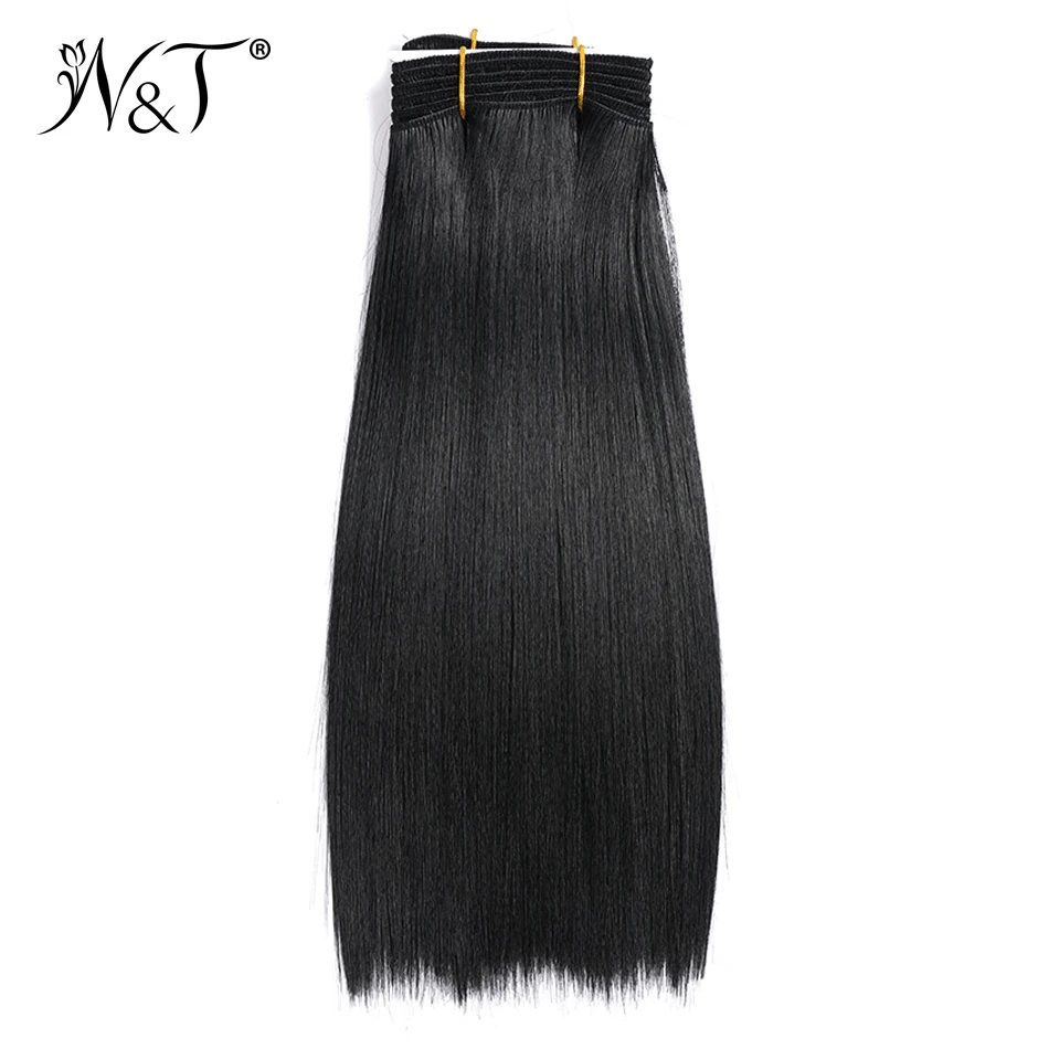 Прямые Волосы Tissage Синтетические Weave Связки Прямой Синтетический Наращивание