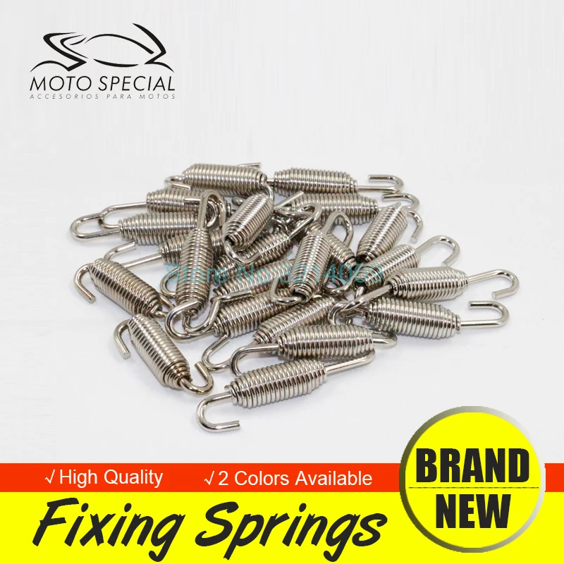 50PCS / Lot Universal Motorcycle Exhaust Springs Hook Motorbike
