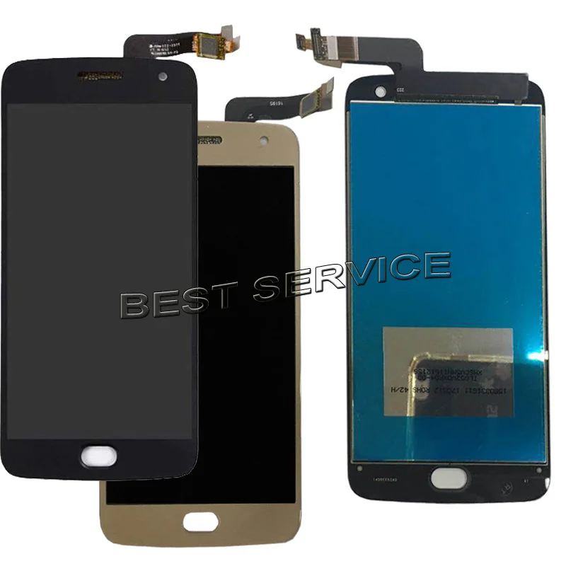 ЖК-дисплей для Motorola Moto G5 Plus XT1686 XT1681 XT1683, дисплей с сенсорным экраном и дигитайзером в сборе, сменный, черный, золотой