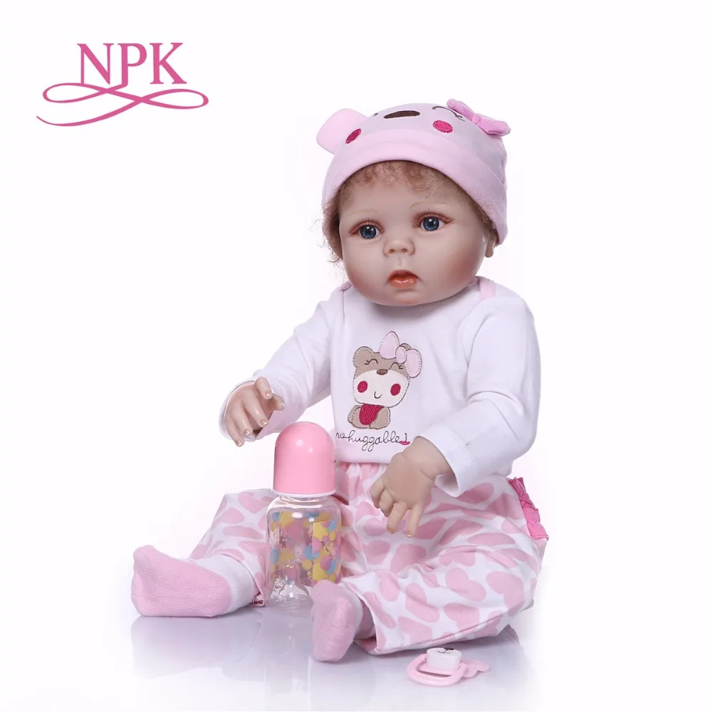 

23inch Full silicone reborn babies Lifelike bebe alive bathe doll Brinquedos Xmas birthday gift play house toys bonecas for sale