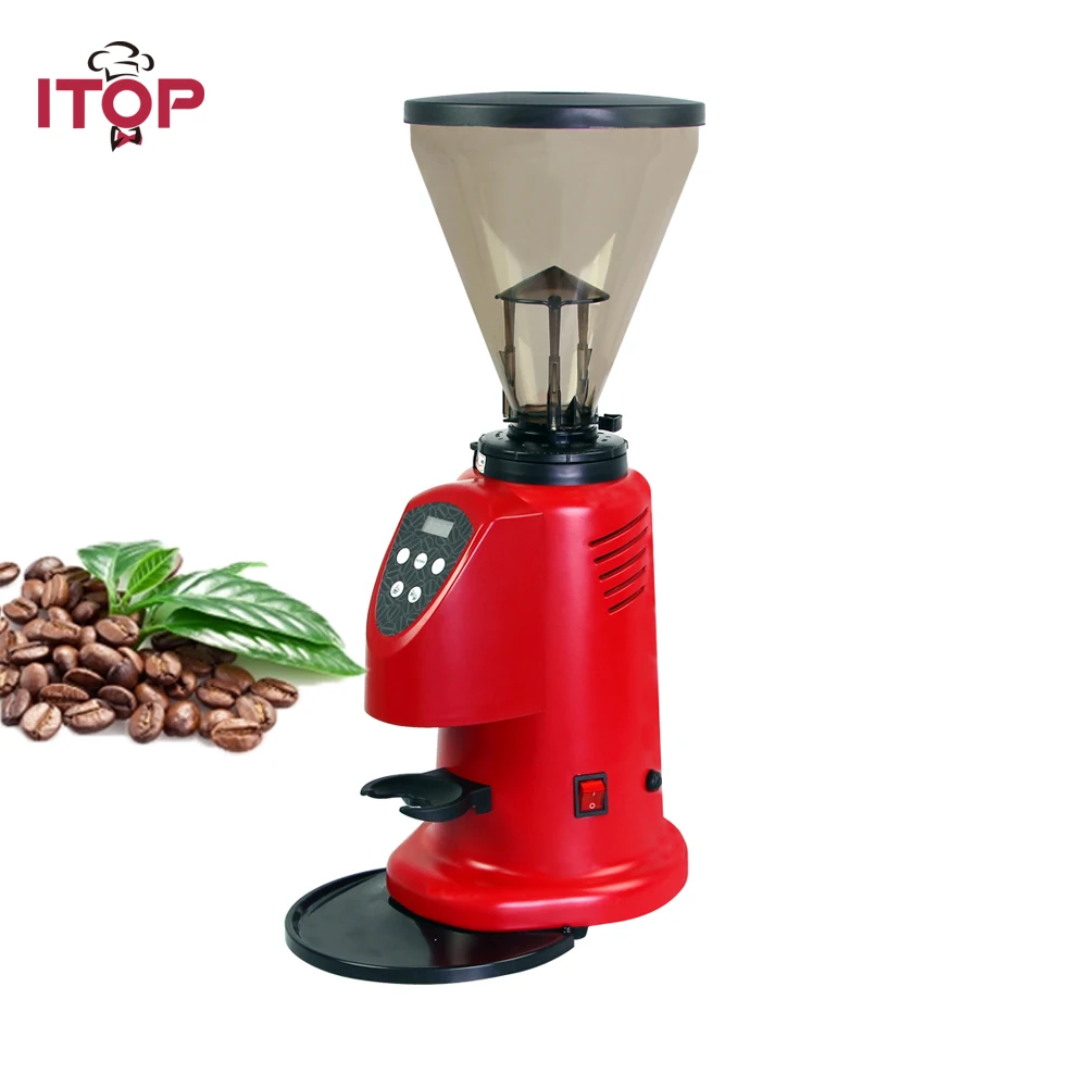 ITop Профессиональный Кофе Bean Шлифовальные станки коммерческих Фрезерные станки 6-9kgs/h красный 350 Вт Мощность