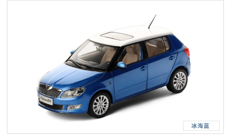 

1:18 Diecast Model for Skoda Fabia 2013 Blue SUV Alloy Toy Car Miniature Collection Gifts