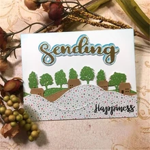 

GJCrafts 13.2*7.6cm Fall Border Dies Metal Cutting Dies for Scrapbooking 2018 New Cutting Dies DIY Album Card Making Decor Paper