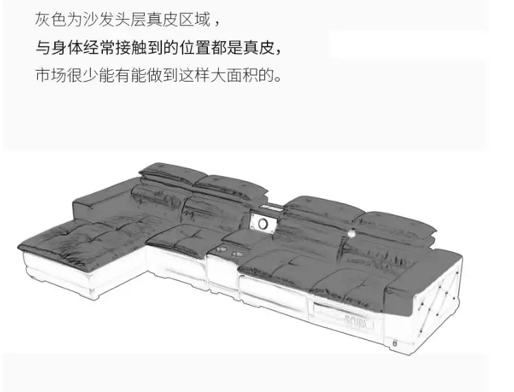 Натуральная кожа секционный диван Электрический диван гостиная диван L alon диван puff asiento muebles de sala очиститель воздуха динамик