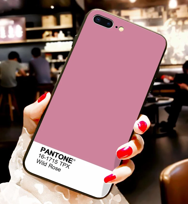 Индивидуальный Мягкий силиконовый чехол для телефона iPhone 7 7Plus X 6S 6 Plus DIY Pantone чехол для телефона для iPhone XS MAX XR 8 чистый цвет