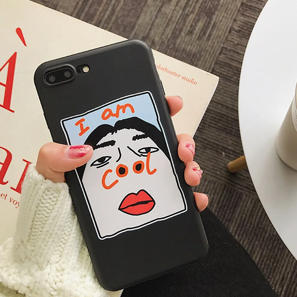 Чехол для телефона Heyytle I Am Cool Girl для Apple iPhone X, 8, 7, 6 S, 6 Plus, чехол, милый Модный чехол, мягкий чехол из ТПУ для iPhone 10