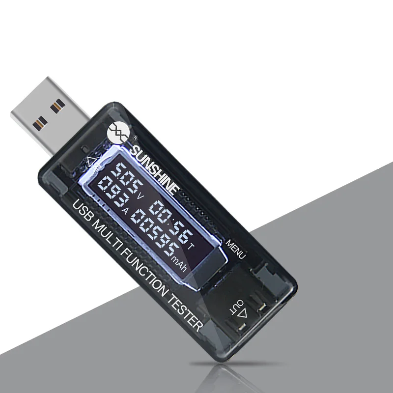 Novfix 3,5 V-7 V Ток Напряжение Ёмкость тестер USB вольт тока Напряжение доктор Зарядное устройство Ёмкость метр тестер Мощность банка - Цвет: A