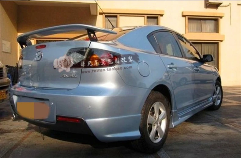 Авто спойлер для Mazda 3 2003.2004.2005.2006.2007.2008.2009 Высокое качество ABS задние крыло