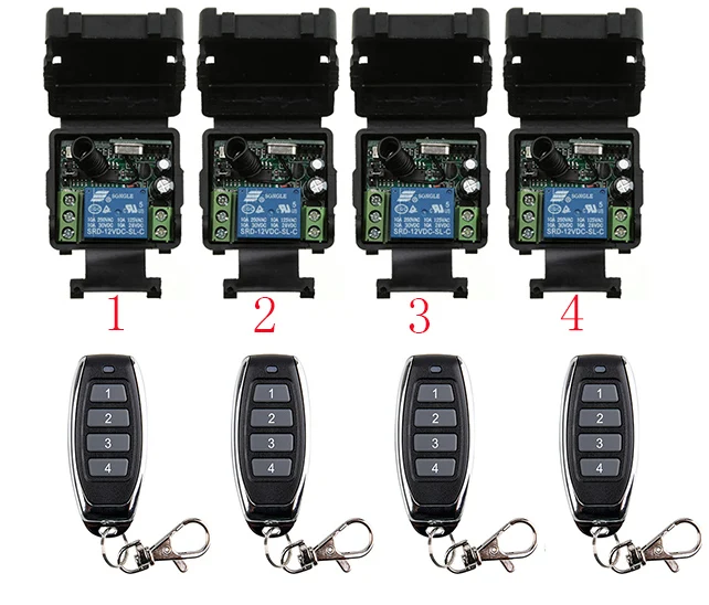 Xuanlongyuan DC12V 24 V 1CH RF Беспроводной дистанционного Управление реле безопасности