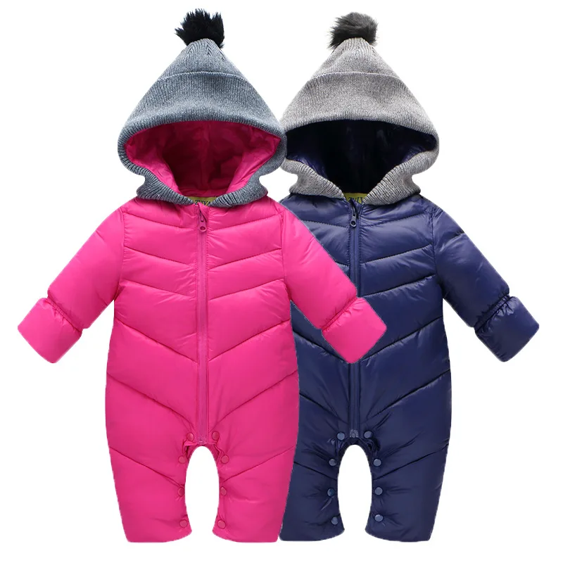 

Winter Keep Warm Baby Rompercotton-padded One Piece cotton-padded jacket Jumpsuit baby wear Kid Climb Clothes YL230