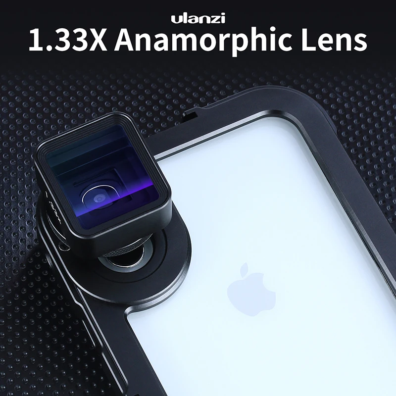 Универсальный объектив для телефона Ulanzi 1.33X anamophic для iPhone Xs Max X huawei P20 Pro mate фильм съемки фильм делая объектив телефона с