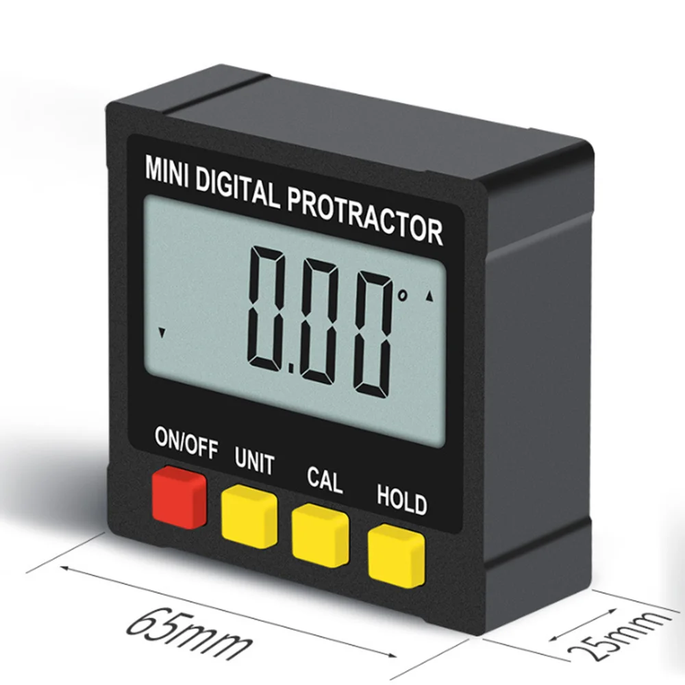  Electronic Mini Digital Inclinometer Level 360 Degree Protractor Angle Ruler Measurment Gauge Meter