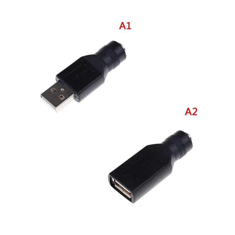 Female Jack To USB 2.0 Male Plug / Female Jack 5V DC Power Plugs