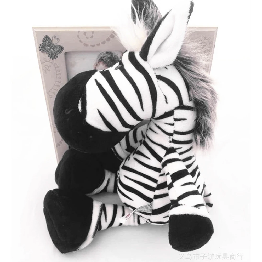 25cm Zebra Animal Dolls Cartoon Plush Toys For Children Soft PP Cotton Animal Doll Kids Birthday Christmas Gift Plush Toys