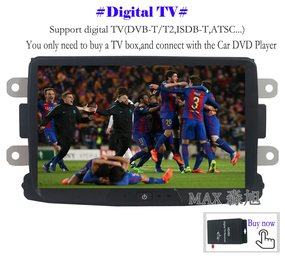 Clearance MAX GPS Navigation System Car Radio Android 8.1.0 Car DVD Player For Renault Duster Logan Sandero/ Dacia Duster Dokker Autoradio 10