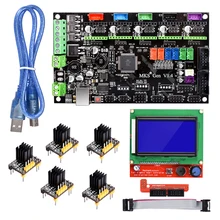 MKS Gen V1.4 Управление доска 3D-принтеры Управление; материнская плата RepRap RAMPS 1,4 Мега 2560 R3 TMC2130/TMC2208/A4988/DRV8825/TMC2100