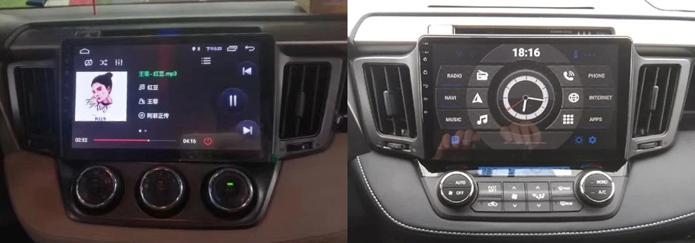 ZaiXi 2 Din Автомобильный мультимедийный плеер Android 9 авто радио для Toyota RAV4 2013~ DVD gps 8 ядер 4 Гб+ 32 Гб Bluetooth WiFi HD