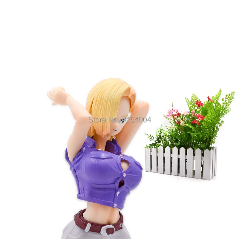 Аниме Dragon Ball Z ANDROID NO 18 лазурит фигурка ПВХ игрушка сексуальная девушка Коллекционная модель Отличный подарок на день рождения Рождество
