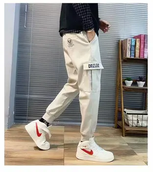 

Loose Men's Pants Solid Overalls Cool Outdoor Streetwear Fashion Pants New Male Summer Soft Pants