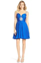 Kurze Cocktailkleid Mit Perlen Halb Formale Kleider A-linie Kurze Kleid Cocktail Abendkleid Perlen Vestido Curto