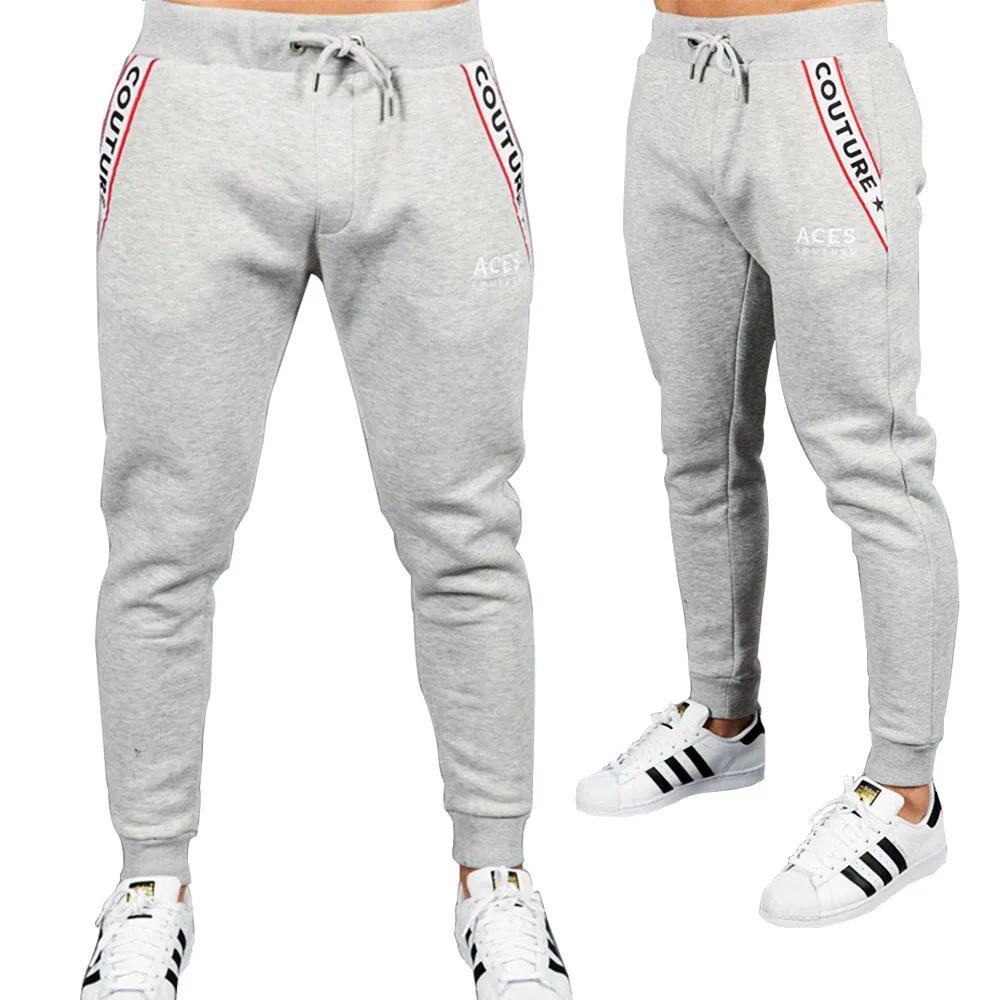 

Men's Sports Trousers Muscle Bodybuilder Bodywear Cotton Running Fitness Leisure