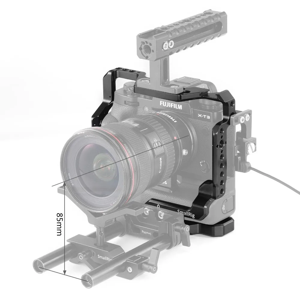 Клетка SmallRig DSLR для фотоаппарата Fujifilm X T2 и Fuji T3 с батарейным отсеком 2229|Клетки