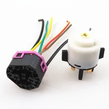 FHAWKEYEQ Ignition Starter Switch Plug Cable VW Bora Jetta 4 Beetle Golf MK4 Passat B5 Sharan