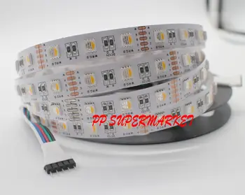 

DC12V 5m Led Strip 5050 SMDRGBW RGBWW 4 Colors in 1 Chip Led Flexible Strip Light RGB + White / Warm White indoor decoration